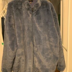 ASOS Soft Blue Faux Fur Sweater